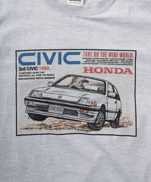 make a ray!(メイク ア レイ!)の「【89】【HONDA/ホンダ】アソートプリント クルーネック 半袖Tシャツ(Tシャツ/カットソー・メンズ・ホワイト系1/ホワイト系2/ホワイト系3/ホワイト系4/ホワイト系5/ホワイト系6/グレー系1/グレー系2/グレー系3/グレー系4/グレー系5/グレー系6・M/L/XL)」の20枚目の写真