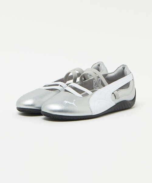 す*り様 Puma スピードキャット シルバー バレエシューズ PUMA＞ウィメンズ スピードキャット バレエ/シルバーカラー