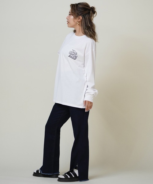 THE NORTH FACE(ザノースフェイス)の「THE NORTH FACE/ザ・ノース・フェイス ロンT/カットソー NT62593(Tシャツ/カットソー・レディース・ダークベージュ/ホワイト/ブラック・S/M)」の8枚目の写真