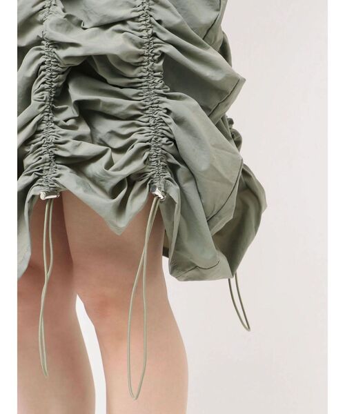 jouetie（ジュエティ）の「アシメギャザーミディスカート（スカート・レディース・ブラック/カーキ・MEDIUM）」の11枚目の写真