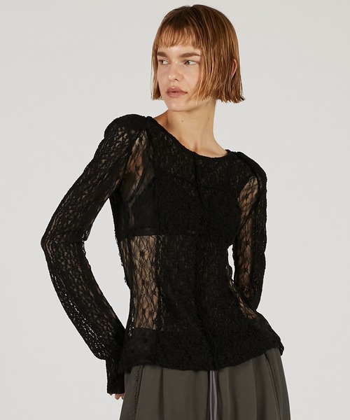 PRANK PROJECT（プランクプロジェクト）の「レーストリミングトップ / Racing Top（その他トップス・レディース・ブラック/アイボリー・FREE）」の2枚目の写真