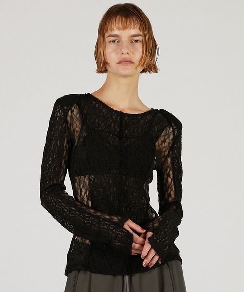 PRANK PROJECT（プランクプロジェクト）の「レーストリミングトップ / Racing Top（その他トップス・レディース・ブラック/アイボリー・FREE）」の5枚目の写真