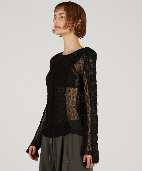 PRANK PROJECT（プランクプロジェクト）の「レーストリミングトップ / Racing Top（その他トップス・レディース・ブラック/アイボリー・FREE）」の4枚目の写真