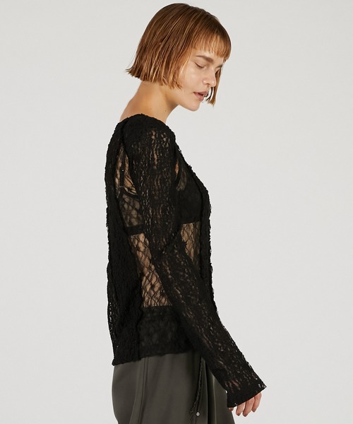 PRANK PROJECT（プランクプロジェクト）の「レーストリミングトップ / Racing Top（その他トップス・レディース・ブラック/アイボリー・FREE）」の14枚目の写真