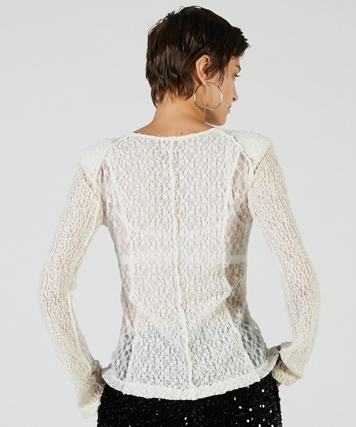 PRANK PROJECT（プランクプロジェクト）の「レーストリミングトップ / Racing Top（その他トップス・レディース・ブラック/アイボリー・FREE）」の11枚目の写真