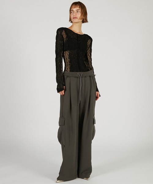 PRANK PROJECT（プランクプロジェクト）の「レーストリミングトップ / Racing Top（その他トップス・レディース・ブラック/アイボリー・FREE）」の9枚目の写真