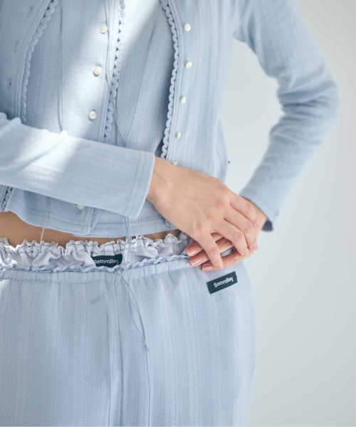 SEA(シー)の「アイレットリブ コージーパンツ(その他パンツ・レディース・グレー/ナチュラル/ブルー/ホワイト・ONE SIZE)」の10枚目の写真