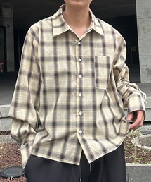 MandO（Auntie Rosa）（エムオー）の「アソートオーバーフランネルシャツ/チェック,ストライプ（シャツ/ブラウス）」