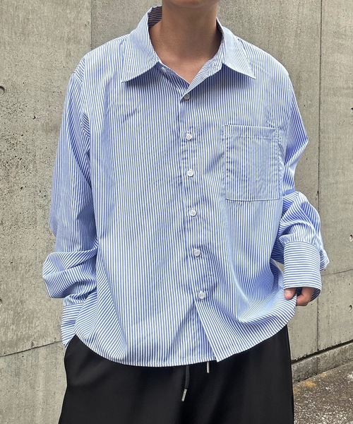 MandO（Auntie Rosa）（エムオー）の「アソートオーバーフランネルシャツ/チェック,ストライプ（シャツ/ブラウス・メンズ・ブラウン/ブラック/ホワイト系その他/ホワイト/ブラック系その他/ホワイト系その他2/ブラック系その他2/ホワイト系その他3/ベージュ/ブルー系その他/ブラウン系その他/ブルー系その他2/アイボリー/グレー系その他/ピンク系その他/ブルー系その他3/グレー/チャコールグレー/ブルー/ホワイト系その他4/ブルー系その他4/イエロー/ピンク・LARGE/MEDIUM）」の17枚目の写真