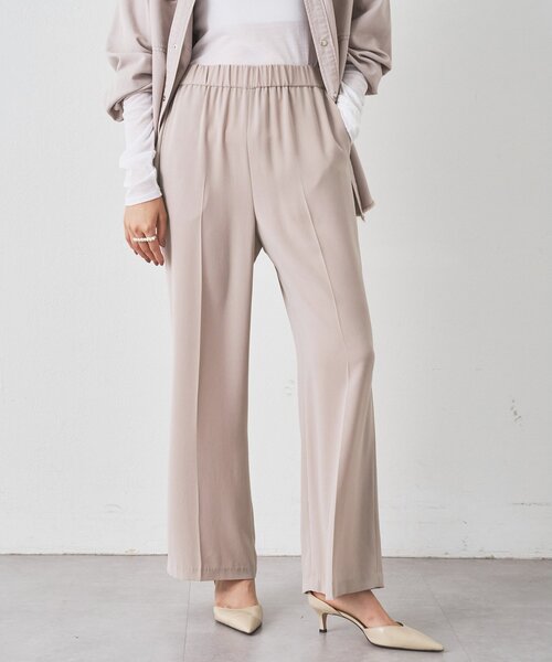 バックサテンジョーゼットパンツ（その他パンツ）｜Whim Gazette