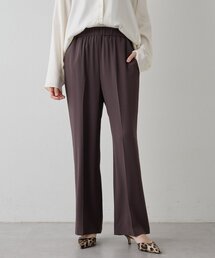 バックサテンジョーゼットパンツ