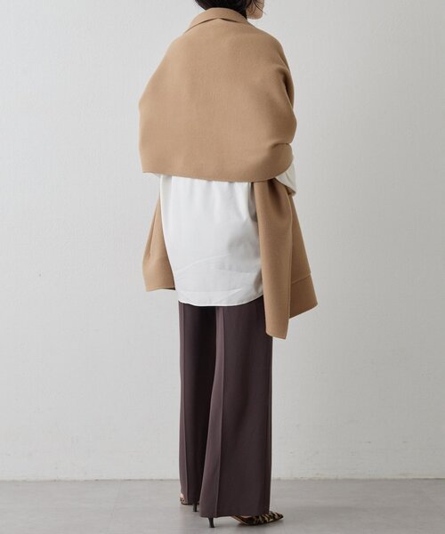 Whim Gazette（ウィムガゼット）の「バックサテンジョーゼットパンツ（その他パンツ・レディース・ベージュ/ブラウン・FREE）」の13枚目の写真