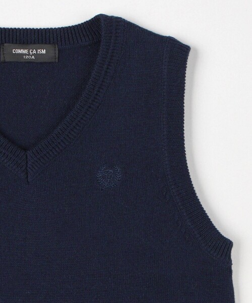 COMME CA ISM(コムサイズム)の「ベーシック ニット ベスト (140-160cm)(ベスト・キッズ・ブラック/グレー/ネイビー・160cm/150cm/140cm)」の8枚目の写真