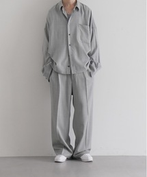 【EXCLUSIVE】WHOWHAT Wool twill trousers