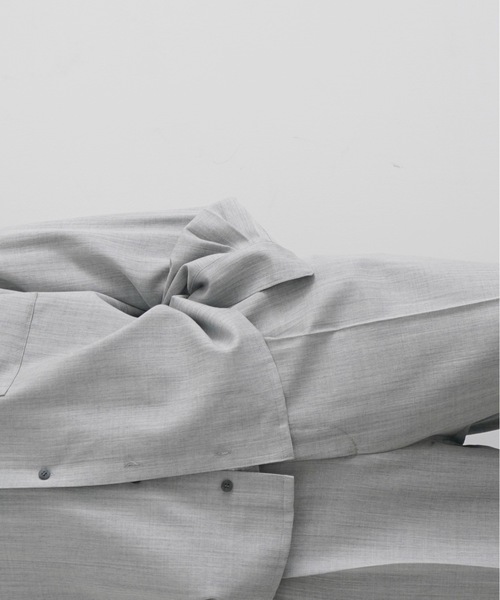 WhoWhat(フーワット)の「【EXCLUSIVE】WHOWHAT Wool twill trousers(スラックス・メンズ・ダークグレー/ライトグレー・MEDIUM/SMALL)」の10枚目の写真