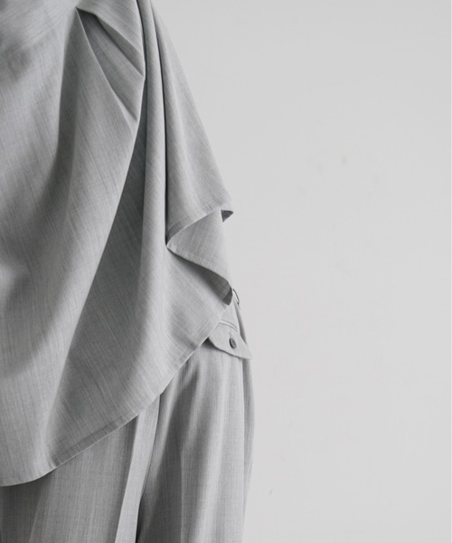 WhoWhat(フーワット)の「【EXCLUSIVE】WHOWHAT Wool twill trousers(スラックス・メンズ・ダークグレー/ライトグレー・MEDIUM/SMALL)」の11枚目の写真