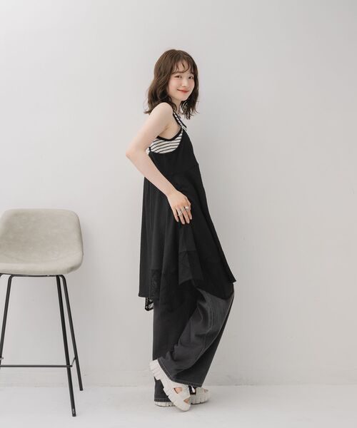 RETRO GIRL（レトロガール）の「イレヘムレースチュニックOP（ワンピース・レディース・ブラウン系その他4/ブラック/ホワイト・FREE）」の8枚目の写真