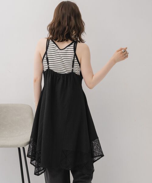 RETRO GIRL（レトロガール）の「イレヘムレースチュニックOP（ワンピース・レディース・ブラウン系その他4/ブラック/ホワイト・FREE）」の13枚目の写真