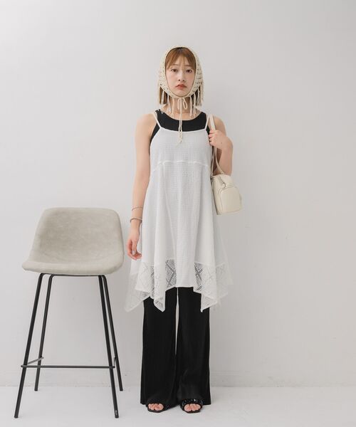 RETRO GIRL（レトロガール）の「イレヘムレースチュニックOP（ワンピース・レディース・ブラウン系その他4/ブラック/ホワイト・FREE）」の16枚目の写真