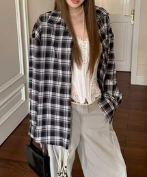 c.u.l | オーバーサイズ チェックシャツ culw840(シャツ/ブラウス)