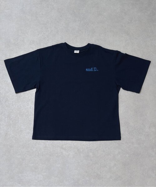 and D. petit main(アンドディープティマイン)の「【綿100%】バックメッセージロゴ半袖Tシャツ(Tシャツ/カットソー・キッズ・ライトピンク/ネイビー/イエロー/ホワイト/シルバーグレー・90cm/100cm/110cm/120cm/130cm/140cm/150cm)」の4枚目の写真