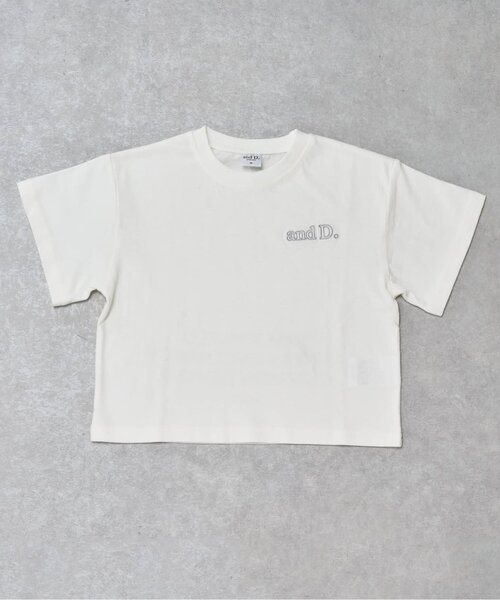 and D. petit main(アンドディープティマイン)の「【綿100%】バックメッセージロゴ半袖Tシャツ(Tシャツ/カットソー・キッズ・ライトピンク/ネイビー/イエロー/ホワイト/シルバーグレー・90cm/100cm/110cm/120cm/130cm/140cm/150cm)」の2枚目の写真