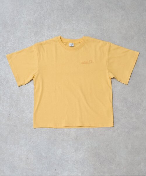 and D. petit main(アンドディープティマイン)の「【綿100%】バックメッセージロゴ半袖Tシャツ(Tシャツ/カットソー・キッズ・ライトピンク/ネイビー/イエロー/ホワイト/シルバーグレー・90cm/100cm/110cm/120cm/130cm/140cm/150cm)」の5枚目の写真