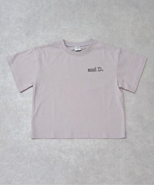 and D. petit main(アンドディープティマイン)の「【綿100%】バックメッセージロゴ半袖Tシャツ(Tシャツ/カットソー・キッズ・ライトピンク/ネイビー/イエロー/ホワイト/シルバーグレー・90cm/100cm/110cm/120cm/130cm/140cm/150cm)」の3枚目の写真