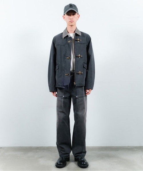 Jieda(ジエダ)の「FIREMAN JACKET(ブルゾン・メンズ・ブラック/オフホワイト・1/2)」の5枚目の写真