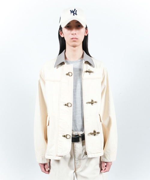 Jieda(ジエダ)の「FIREMAN JACKET(ブルゾン・メンズ・ブラック/オフホワイト・1/2)」の9枚目の写真