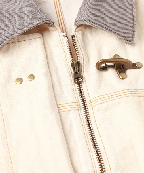 Jieda(ジエダ)の「FIREMAN JACKET(ブルゾン・メンズ・ブラック/オフホワイト・1/2)」の19枚目の写真