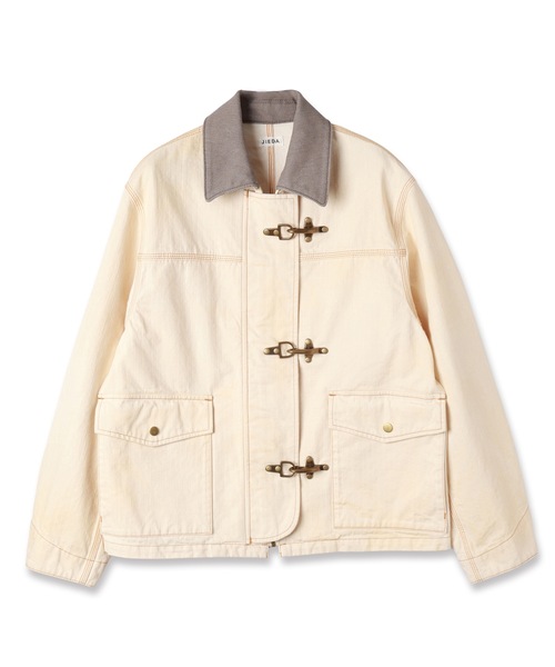 Jieda(ジエダ)の「FIREMAN JACKET(ブルゾン・メンズ・ブラック/オフホワイト・1/2)」の11枚目の写真