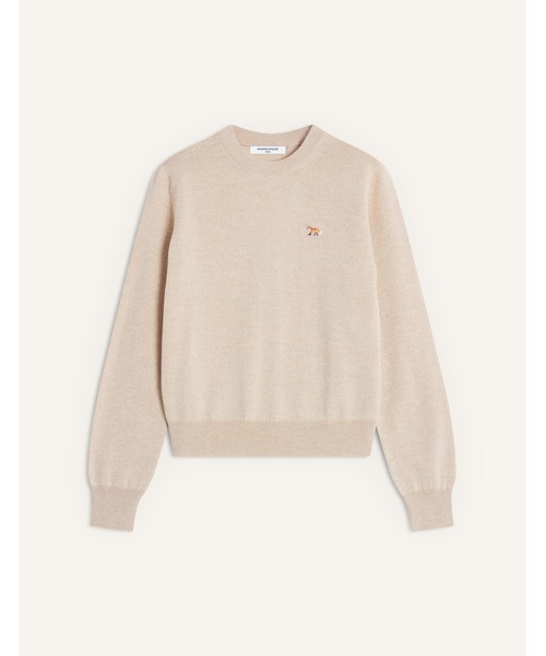 Maison Kitsune（メゾンキツネ）の「BABY FOX MERINO REGULAR JUMPER（ニット/セーター・レディース・ブラック/ライトベージュ/ライトグレー/アイボリー/ベージュ/ホワイト系その他・L/M/S/XS/XXS）」の6枚目の写真