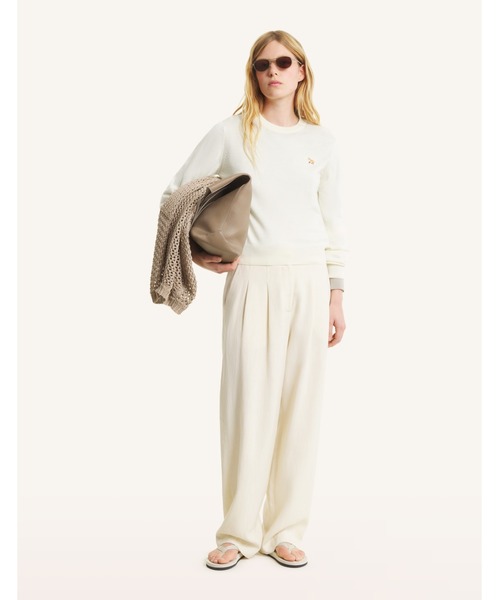 Maison Kitsune（メゾンキツネ）の「BABY FOX MERINO REGULAR JUMPER（ニット/セーター・レディース・ブラック/ライトベージュ/ライトグレー/アイボリー/ベージュ/ホワイト系その他・L/M/S/XS/XXS）」の15枚目の写真