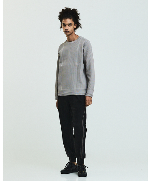 5351 POUR LES HOMMES（ゴーサンゴーイチプールオム）の「【軽量/ハイストレッチ】サーマル ワッフル 長袖ニット（ニット/セーター・メンズ・ホワイト/グレー/ブラック・44/46/48/50）」の15枚目の写真