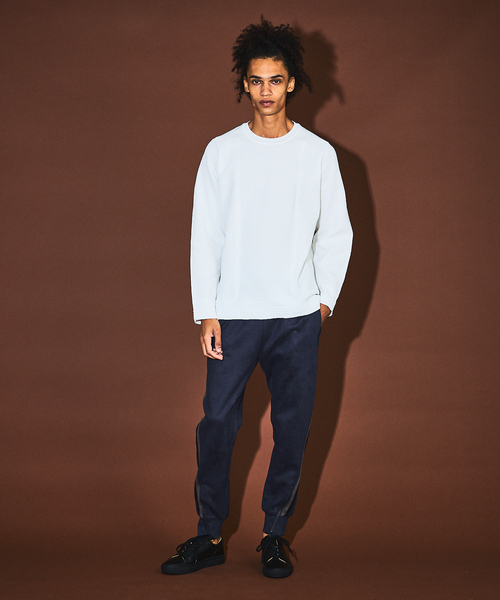 5351 POUR LES HOMMES（ゴーサンゴーイチプールオム）の「【軽量/ハイストレッチ】サーマル ワッフル 長袖ニット（ニット/セーター・メンズ・ホワイト/グレー/ブラック・44/46/48/50）」の20枚目の写真