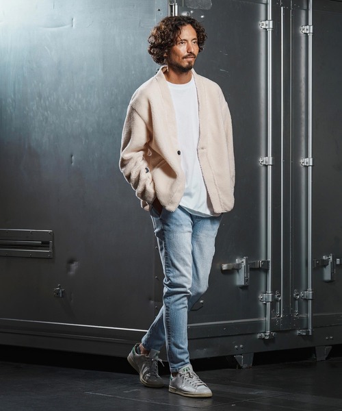 wjk reluxe（ダブルジェーケーリラックス）の「mp13951-tight tension knit denim skinny pants デニムスキニーパンツ(WR25W-17)（デニムパンツ・メンズ・インディゴブルー/ライトインディゴブルー/ブラック系その他・L/M/S）」の9枚目の写真