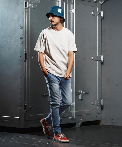 wjk reluxe（ダブルジェーケーリラックス）の「mp13951-tight tension knit denim skinny pants デニムスキニーパンツ(WR25W-17)（デニムパンツ・メンズ・インディゴブルー/ライトインディゴブルー/ブラック系その他・L/M/S）」の14枚目の写真