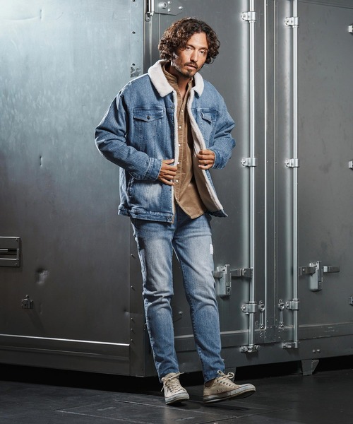 wjk reluxe（ダブルジェーケーリラックス）の「mp13951-tight tension knit denim skinny pants デニムスキニーパンツ(WR25W-17)（デニムパンツ・メンズ・インディゴブルー/ライトインディゴブルー/ブラック系その他・L/M/S）」の16枚目の写真