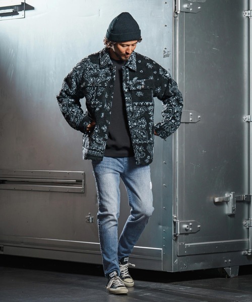 wjk reluxe（ダブルジェーケーリラックス）の「mp13951-tight tension knit denim skinny pants デニムスキニーパンツ(WR25W-17)（デニムパンツ・メンズ・インディゴブルー/ライトインディゴブルー/ブラック系その他・L/M/S）」の17枚目の写真
