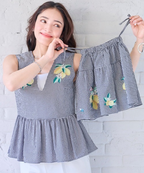 Chesty(チェスティー)の「【Upcycle】レモンペプラムトップス(Tシャツ/カットソー・レディース・ブラック・0/1)」の8枚目の写真