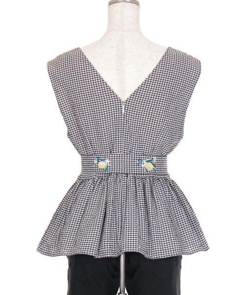 Chesty(チェスティー)の「【Upcycle】レモンペプラムトップス(Tシャツ/カットソー・レディース・ブラック・0/1)」の12枚目の写真