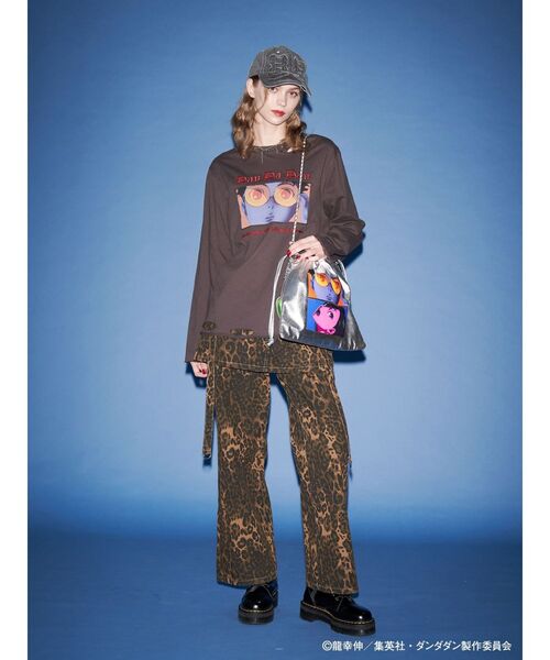 jouetie（ジュエティ）の「【TVアニメ『ダンダダン』・jouetie】オーバーダメージロンT（Tシャツ/カットソー・レディース・ボルドー/ピンク/アイボリー/ブラック・MEDIUM）」の11枚目の写真