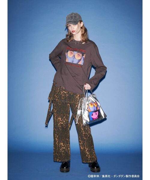 jouetie（ジュエティ）の「【TVアニメ『ダンダダン』・jouetie】オーバーダメージロンT（Tシャツ/カットソー・レディース・ボルドー/ピンク/アイボリー/ブラック・MEDIUM）」の10枚目の写真