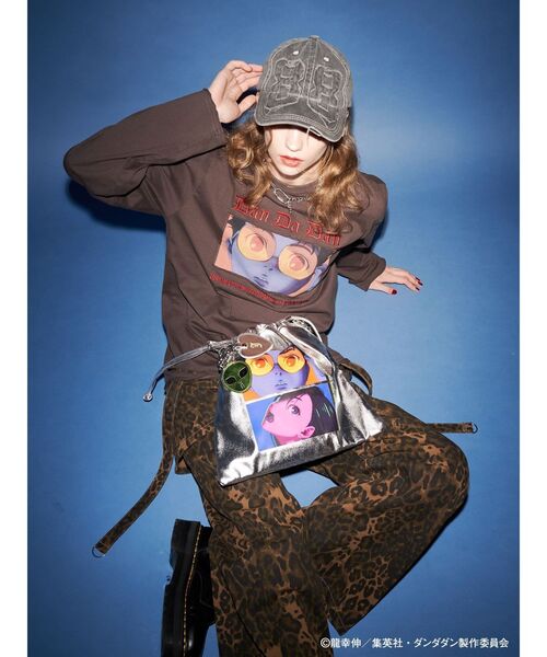 jouetie（ジュエティ）の「【TVアニメ『ダンダダン』・jouetie】オーバーダメージロンT（Tシャツ/カットソー・レディース・ボルドー/ピンク/アイボリー/ブラック・MEDIUM）」の12枚目の写真