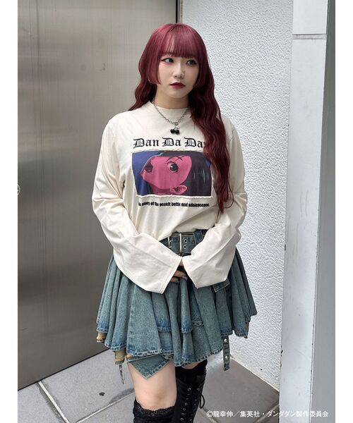 たんたん☆ TVアニメ『ダンダダン』・jouetie】オーバーダメージロンT（Tシャツ