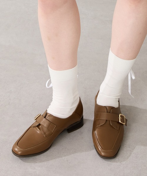 セール】2025秋冬新作バックルデザインマニッシュシューズ/52304
