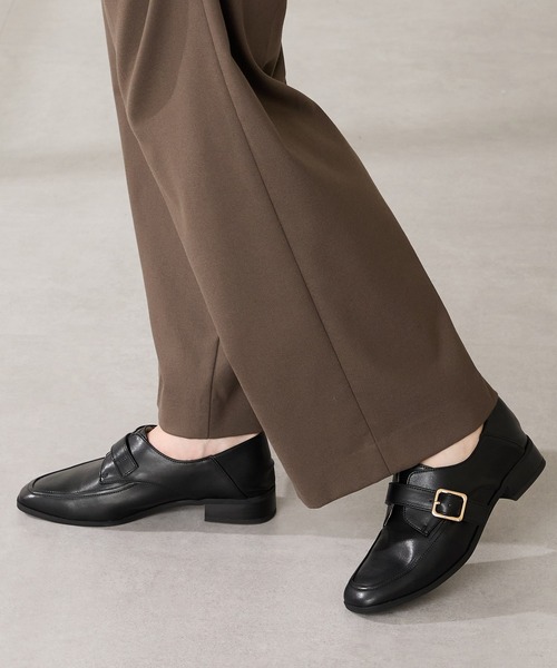 2025秋冬新作バックルデザインマニッシュシューズ/52304（パンプス