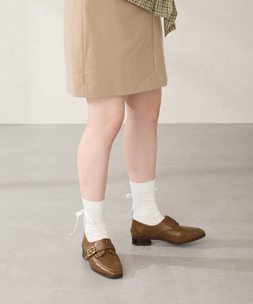 2025秋冬新作バックルデザインマニッシュシューズ/52304（パンプス