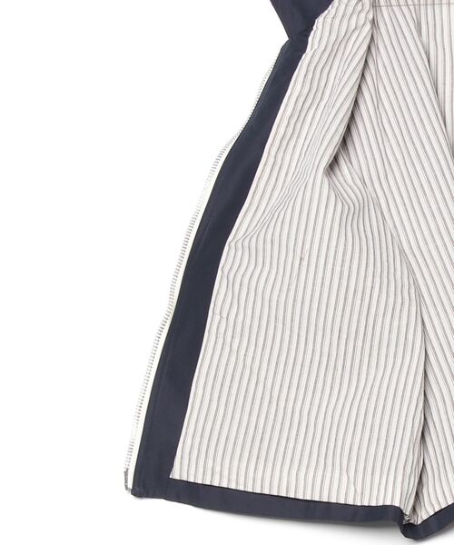 my beautiful landlet(マイビューティフルランドレット)の「【my beautiful landlet】 POLYESTER YARN DYED GABARDINE ZIP VEST(ベスト・メンズ・カーキ/ネイビー/ブラック・1/0)」の9枚目の写真